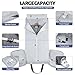 Garment Duffle Bags for Travel, Convertible Garment Bag for Men Women, Carry On Duffle Bag Backpack with Shoe Compartment & Toiletry Bag, 4 in 1 Hanging Suitcase Suit Travel Bags (Dark Grey)