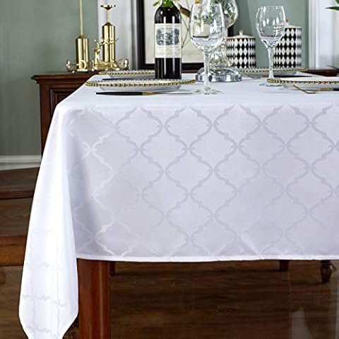 SASTYBALE Jacquard Floral Tablecloth 132x182 CM Cover