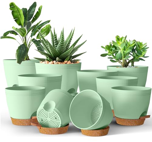 Utopia Home Self Watering Pots for Indoor Plants, Planters for Indoor Plants, Multi-Size Flowerpot,...