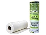 100% bambú natural. 20 toallas de papel de cocina de bambú reutilizables Saplax, 100 % bambú natural, súper absorbentes, biodegradables, ecológicos y fuertes rollos de cocina