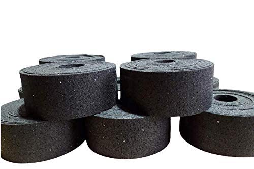 Bautenschutzmatte Gummi I Gummigranulat I Gummi Pad I Unterlage Terrasse I Rolle von 20m I Stärke 3mm (Gummi Selbstklebend, 20mx4cmx3mm)