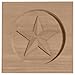 Austin 3 1/2" H x 3 1/2" W x 5/8" D Star Rosette [Set of 2]