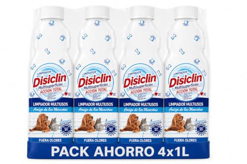 Disiclin Limpiador Multiusos Mascotas 1L Pack de 4