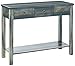 ACME Glancio Console Table - - Antique White & Teal
