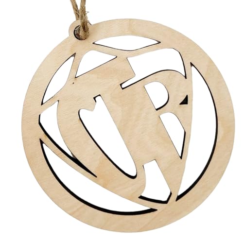 Set of 20 wooden Christmas ornaments with CTR circle LDS design