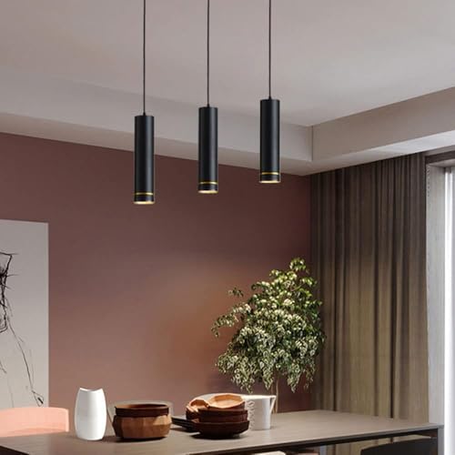 Suspension LED 5W downlight noir à tête unique pour éclairage ciblé