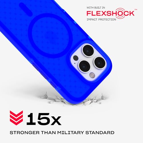 Image of Tech21 EvoCheck for iPhone 16 Pro Compatible with MagSafe - Impact Protection Case - in Cobalt Blue