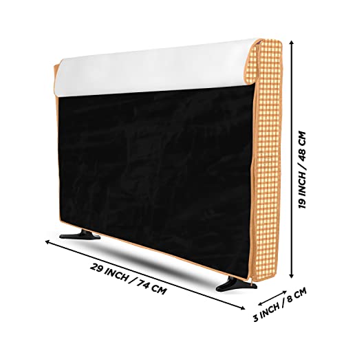 Image of Transparent LCD /LED T.V Protector Cover with Zipper Enclosure for 32 Inch Suitable for All Major Brand & Model (Color-Brown, Size-29x3x19 Inches)