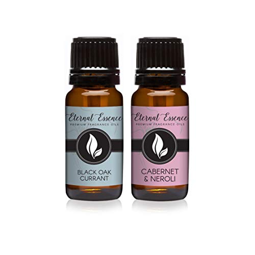 Image of Eternal Essence Oils 2 Pack 10ml Premium Fragrance Oil - Black Oak Currant & Cabernet & Neroli - for Candle, Soap Making, Aromatherapy, Diffusers, Home Care, & Humidifiers