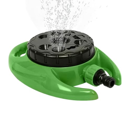 Aspersor de césped de alto rendimiento - Rociador de césped giratorio | Rociador de agua giratorio de 360 grados con modos ajustables | Sistema de riego profesional para yardas de grado para grandes