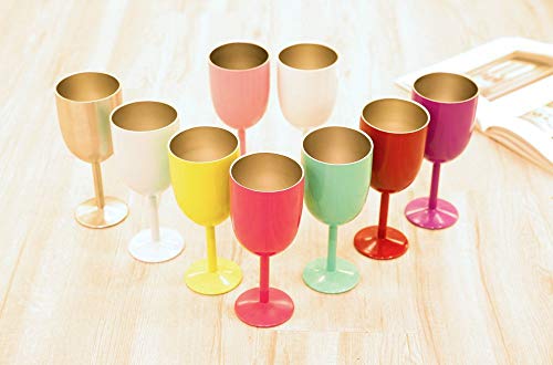 Amzushome Stainless Steel Wine Glasses Cups.double Walled Vacuum Insulated Wine Tumbler With Lid And Straw.friendship,Christmas,Birthday Gifts For Women Men Friends Dad Mom(10Oz Red) #TOP5