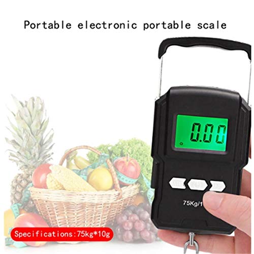 Electronic Weighing Scale LCD Digital Display Hanging Hook with Measuring Tape for Fishing Travel image 3