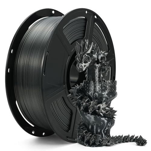 Image of FLASHFORGE Silk+ PLA Filament 1.75mm Metal Gray, Silky Texture 3D Printing Filament, Enhanced Layer Adhesion with Stunning Surface Finish; Chrome-Like Brilliance and Silk-Smooth Perfection