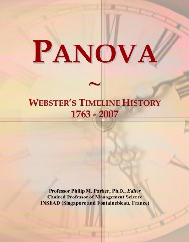 Panova: Webster's Timeline History, 1763 - 2007