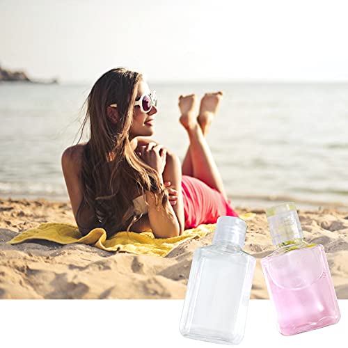 40 Pack 2 Oz Plastic Refillable Bottles With Flip Cap,Clear Empty Hand Sanitizer Bottles,Portable Reusable Containers With Lids For Shampoo,Body Soap,Toner And Lotion #TOP6
