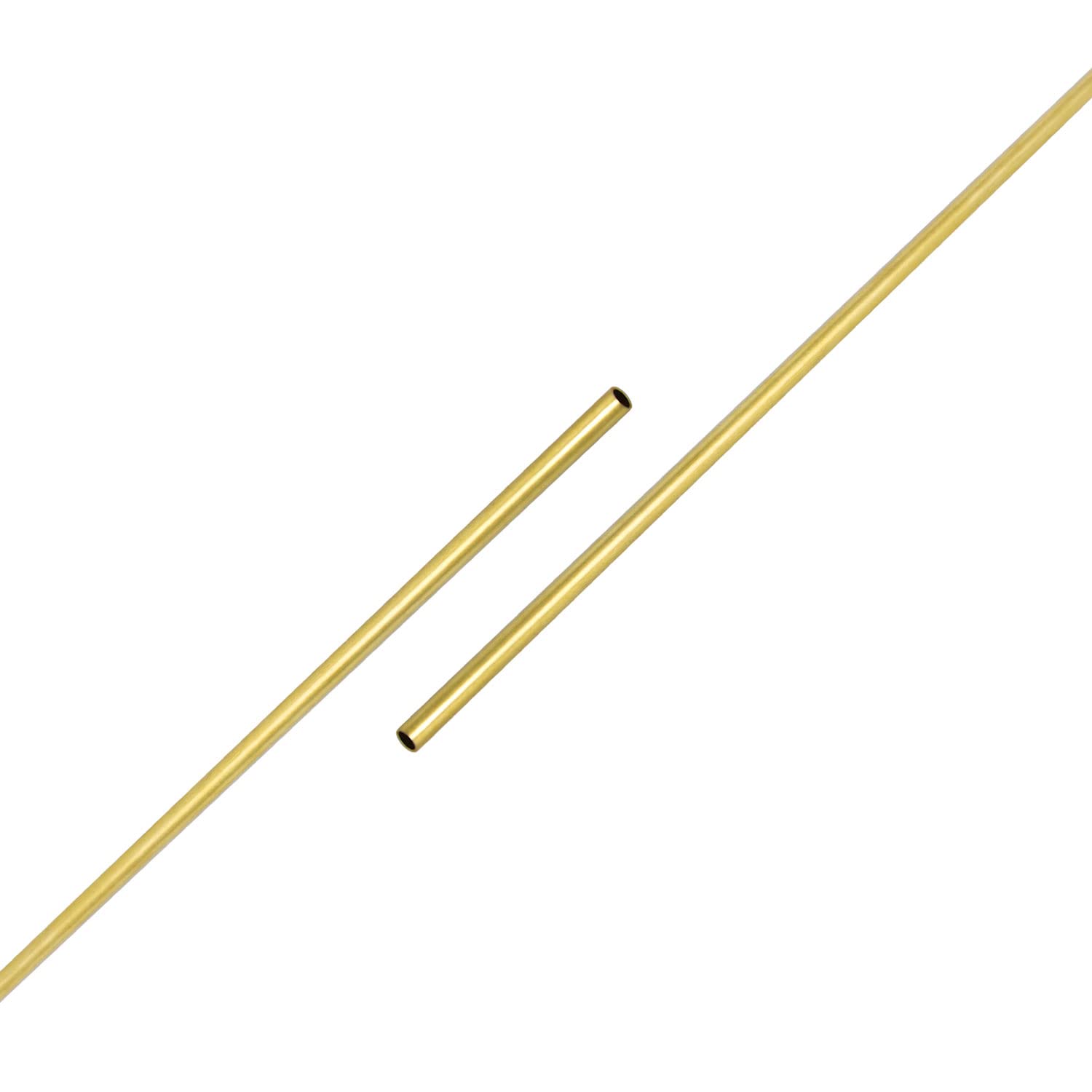 Ohates 2PCS Brass Tube ID1.1(0.043") X OD1.5(0.059") X L300(11