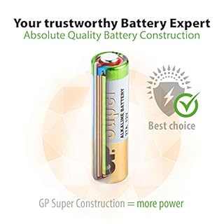 GP 27AF-2C5 12V Batteria alcalina, Confezione da 5 pezzi
