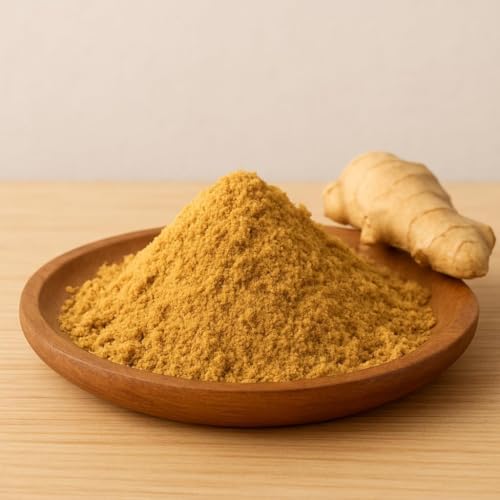 Detox Organica Ingwerpulver Bio 250g, 100% reiner Ingwer gemahlen, Ingwerwurzel schonend getrocknet und fein vermahlen, Ingwertee Ingwerwasser Smoothies und zum Kochen, Ginger Powder