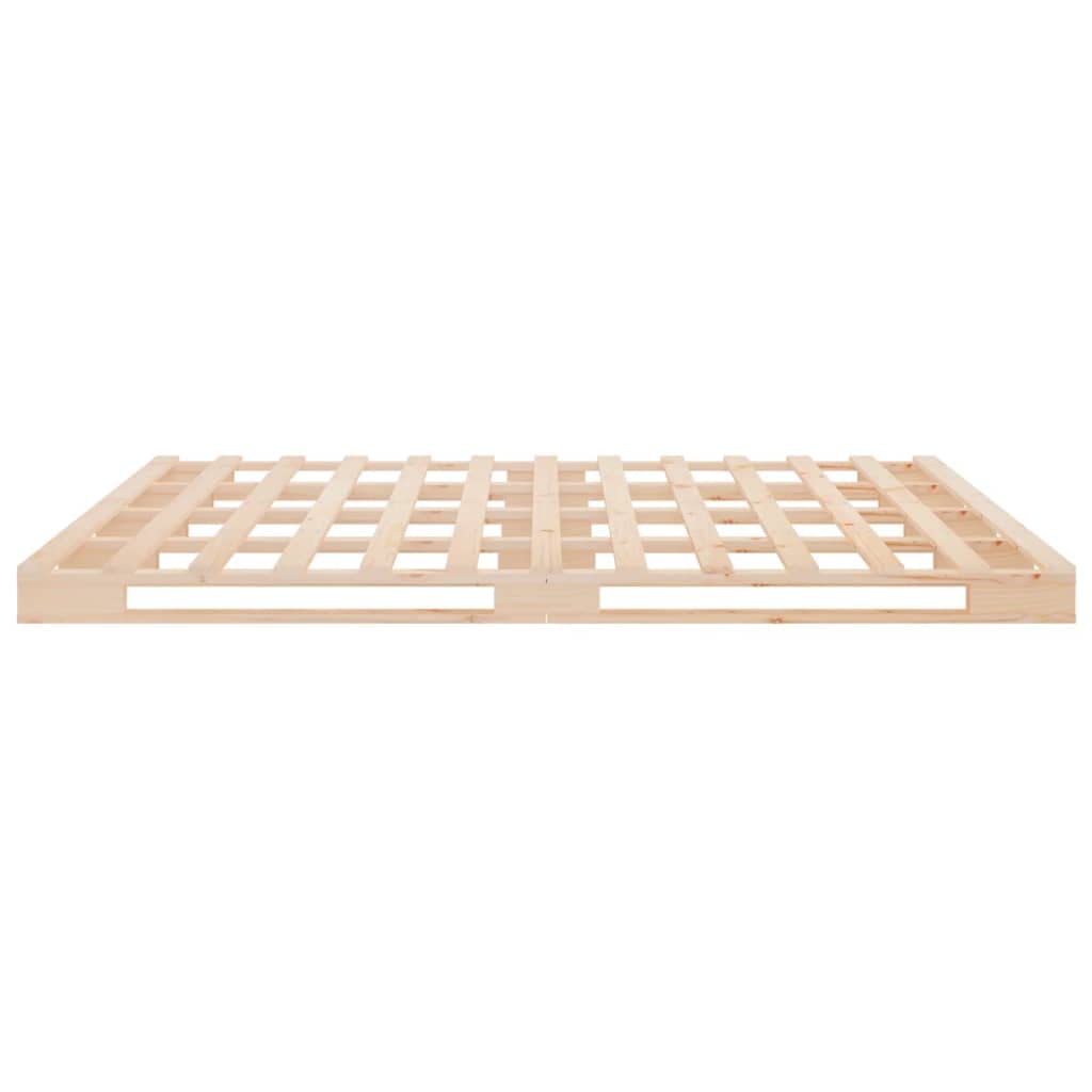Lite drewno sosnowe Nowoczesny rustykalny Brąz 160x200 cm | Łóżko z palet 160x200 cm lite drewno sosnowe rama stabilna listwy naturalny styl rustykalny