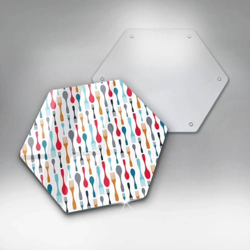 Protection plaque induction 40cm Wallfluent anti-rayure forme hectagonale - 6