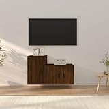 Photo Gallery auuijkjf mobili - mobile tv in legno di quercia marrone, 2 pezzi Photo Gallery auuijkjf mobili - mobile tv in legno di quercia marrone, 2 pezzi