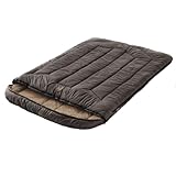 【Coleman】コールマン オアシス ダブル ブラウン 2人用 寝袋 73703 封筒型 235×150cm ツーパーソン スリーピングバッグ 7℃ -13℃ 秋用 冬用 [並行輸入品]