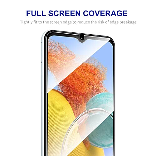 Image of Casodon Tempered Glass Screen Protector Guard for Samsung Galaxy M14 5G - Black