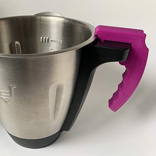 3DJunkies - Mango desmontable V3 para Lidl Monsieur Cuisine Connect, color rosa