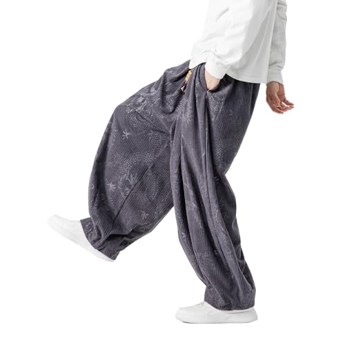 Pantalon ample décontracté en velours contre le froid de l'hiver