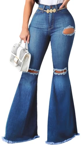 Bell-Bottom-Jeans-for-Women-Skinny-Flared-Jeans-Elastic-High-Waisted-Vintage-70s-Classic-Stretchy-Wide-Leg-Denim-Pants 41nYrAkqtaL