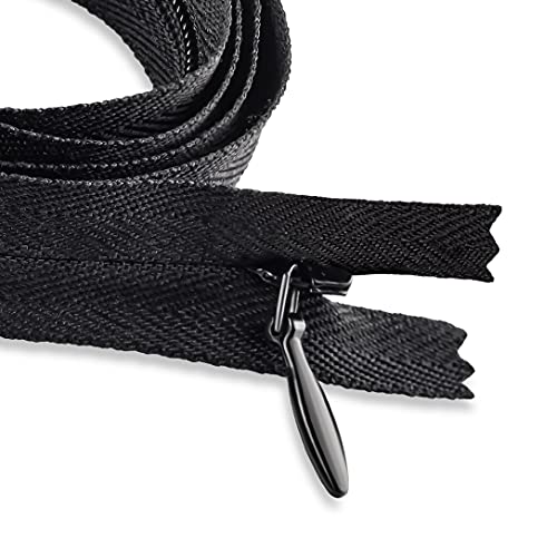 Black Zippers Invisible Zipper Sewing Hidden Zipper Plastic Zipper Pants Zipper Dress Zipper Craft Zipper 10" Black Zippers For Sewing Heavy Duty Zipper #TOP5