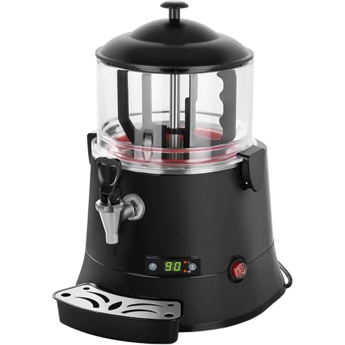 Máquina comercial de chocolate caliente de 5 L y 10 L, dispensador eléctrico de chocolate caliente 440 W, rango de temperatura: 30-90 °C, ahorro de energía y rentable, máquina eléctrica para hacer