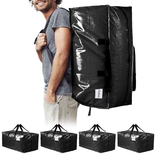 TAILI Heavy Duty Moving Bags Extra Large, Clothing Storage Bags with Sturdy Zipper and Strong Handles