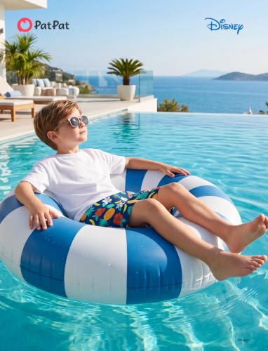 Image of Disney Stitch Spiderman Star Wars Cars Toy Story Mickey Boy Swim Trunks UPF50+Swim Shorts Compression Liner & Quick-Dry 6M-9Y