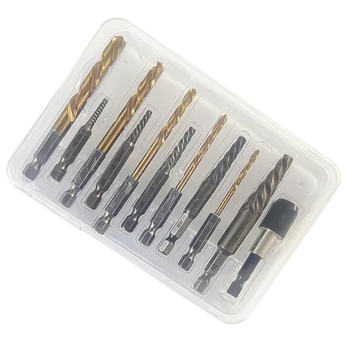Screw Extractor Twist Drill Bit Set Extractor Damaged Screw Remover Drill Extractor Set for Remove Screws