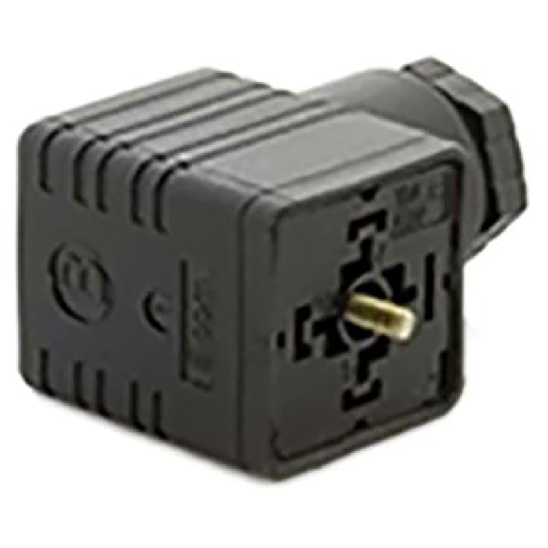 DIN43650 Type A 2P+E Female PG11 10A 250VAC M3 Screw Mount Black, Gray, Pack of 1, MFR: 8962060