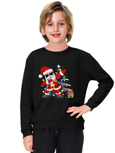 Remimi Unisex Kids Christmas Sweatshirt Long Sleeve Xmas Pullover Tops 3-14 Years2