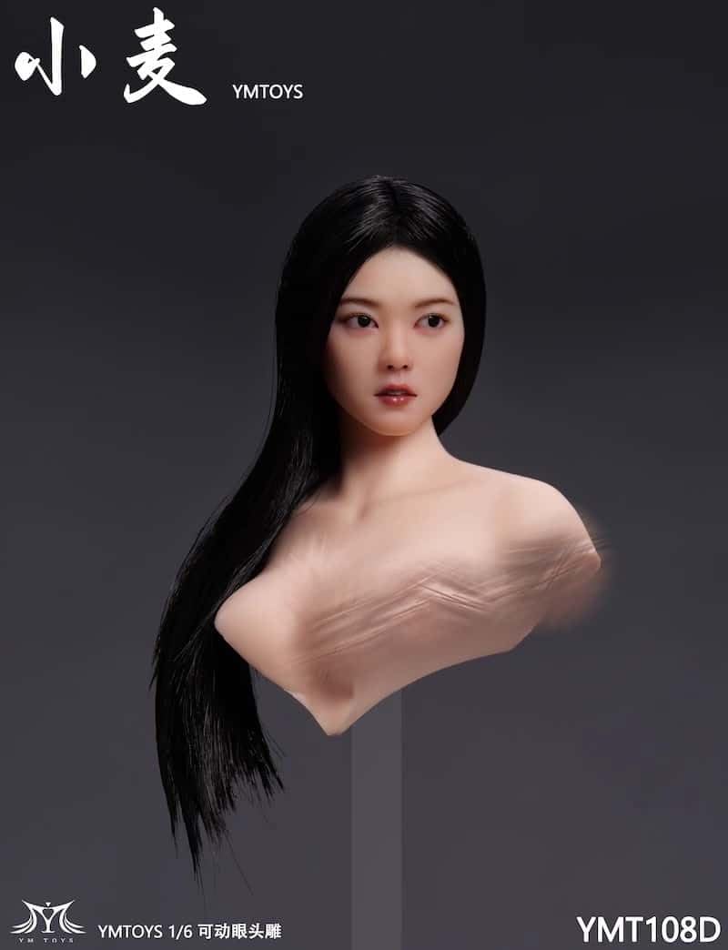 1/6スケールアクションフィギュア シームレスボディ、眼球可動ヘッド使用 Amazon.co.jp: YMTOYS 1/6 美人 ヘッド美少女 眼球可動 アクション