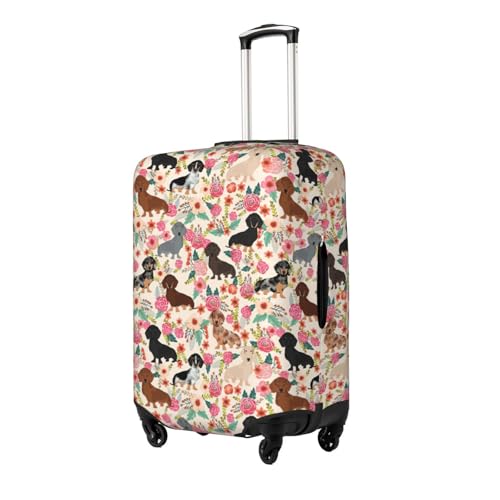 Dachshund Print Luggage Suitcase Cover Protector Luggage Washable Covers With Concealed Zipper2