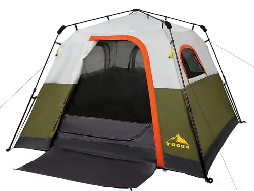 Toogh 4-Person Instant Double-Layer Camping Tent - Advanced...