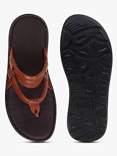 Image of MARDI GRAS Men Fashionable Genuine Leather Lightweight | Comfortable | Cushioned Insole | Slip Resisdent Sandal For Daily And Formal Wear