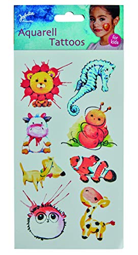 Jofrika Aquarell Tattoos Kids, 2er Pack (2 x 1 Stück)
