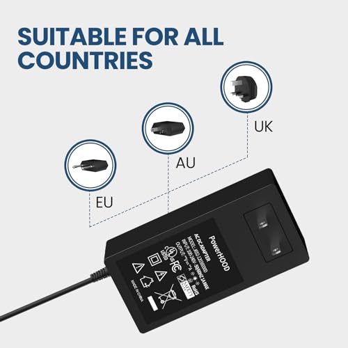 PowerHOOD UL Listed 12V AC/DC Adapter Compatible with Chicbuy LT1504 15.6" Laptop 12GB DDR4 512GB SSD Quad-Core Intel N5095 15.6-inch Laptop Computer 12VDC DC12V 12volt 12.0 Volts Power Supply Charger