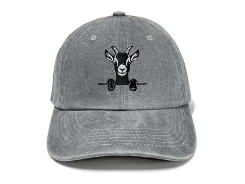Image of Farm Animal Baseball Cap for Men Women, Goat Donkey Horse Pig Hat | Farm Life Inspiration, Classic Baseball Cap Design, Breathable Cotton Fabric, Secure Adjustable Buckle