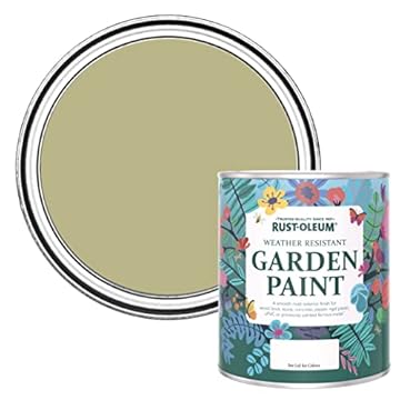Rust-Oleum Green Mould Resistant Garden Paint in Matt Finish - Sage Green 750ml