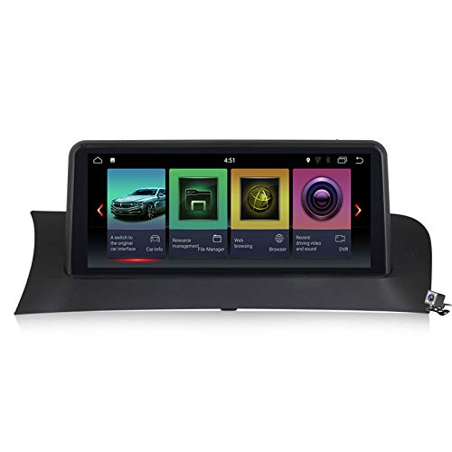 Qualcomm Android 10 GPS Auto Stereo Radio mit 10.25" Touchscreen für BMW X3 F25 X4 F26 2010-2017 Unterstützt CD/Eingebaut CarPlay/Split