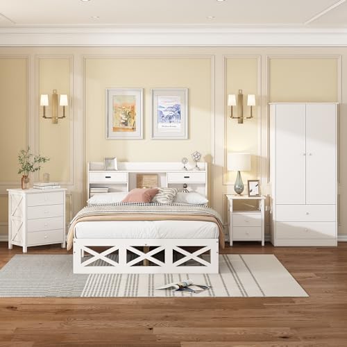 Modello X unico: scopri una camera da letto moderna con un esclusivo motivo a X nel design. Questo set da letto completo dona alla vostra stanza un'estetica contemporanea e accattivante.