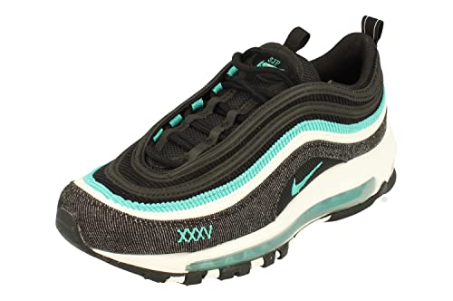 Nike Air Max 97 SE GS Running Trainers DN3275 Sneakers Shoes (UK 5 US 5.5Y EU 38, Black Sport Turquoise Summit White 001)