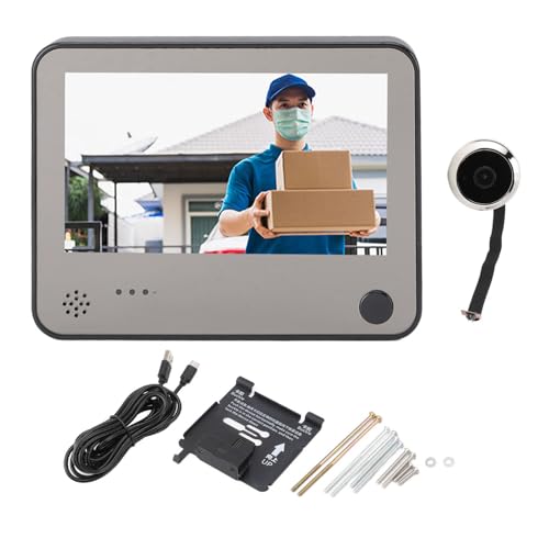 Digital Door Viewer Camera with 4.3-inch Display, Night Vision, Motion Detection, 120° Wide Angle, WiFi-enabled