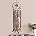 Dremisland Dream Catchers with Unique Antique Brass 8 Point Star Dream Catcher Brown Feathers and Lace Wall Hanging Ornament for Home Decor Gift